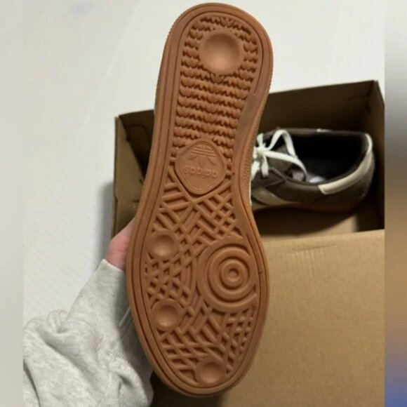 NWT Women's Adidas Handball Spezial Shoes Brown White - Picture 5 of 7